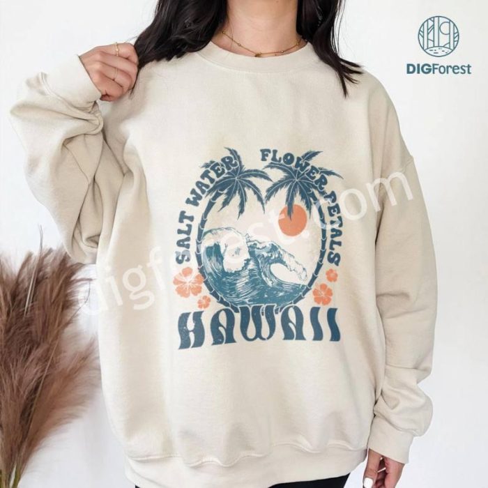 Coconut Girl Aesthetic Hawaii Summer Holiday Png, Ocean Beach PNG, Siesta Beach, Aesthetic Hawaii PNG Design For Shirt