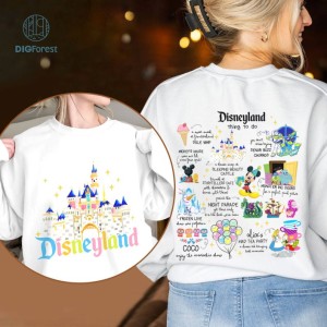 Disneyland Things To Do Png | Disney Mickey & Friends Shirt | Disneyland 2023 Trip Png | Vintage Disneyland Shirt | WDW Trip for Women | Digital Download