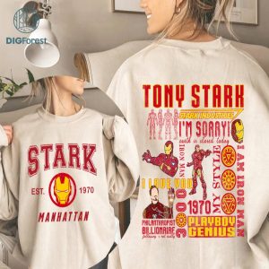 Iron Man Png | Iron Man Tony Stark Shirt | Superhero Avengers Team Digital Download Instant Download