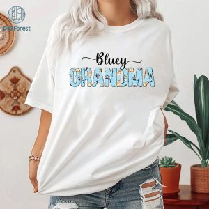 Bluey Grandma Png Sublimation | Bluey Grannies Shirt | Grandma Blue Dog Png | Bluey Mother's Day Png | Instant download | Digital Print Design