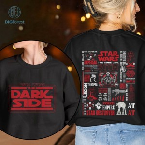 The Dark SideShirt | 2 Side Png | Welcome To The Dark Side Design | DisneyShirt | Darth Vader Stormtrooper | Digital Download