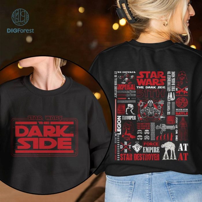 The Dark SideShirt | 2 Side Png | Welcome To The Dark Side Design | DisneyShirt | Darth Vader Stormtrooper | Digital Download