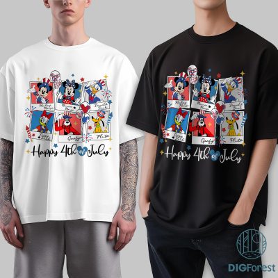 Disney Mickey & Friends 4th of July Shirt – Patriotic USA Est. 1776 Digital Download