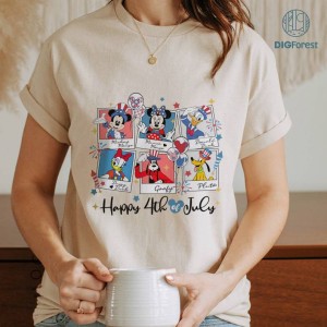 Disney Mickey And Friends 4th Of July Png, Mickey Mouse American Est 1776 Shirt, Fourth Of July Png, Patriotic Independence Day, Digital Download