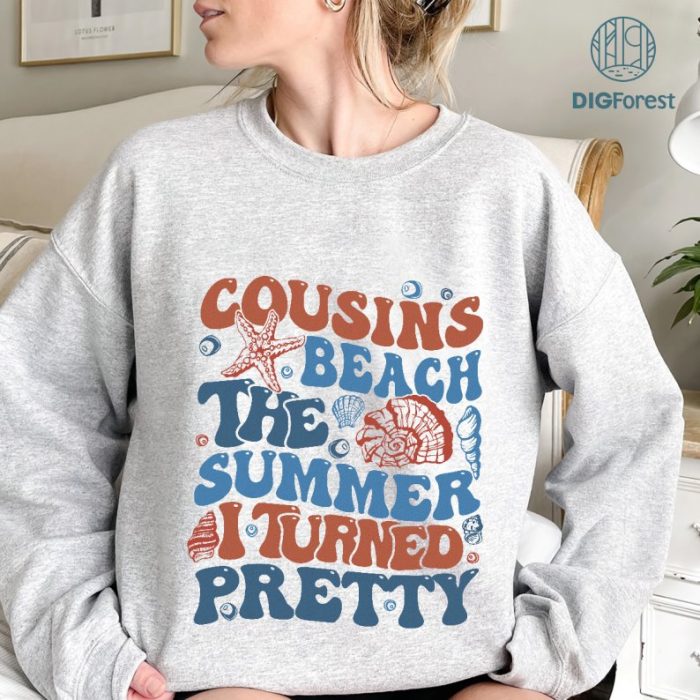 Cousin Beach The Summer I Turned Pretty Shirt Design, Cousins Rowing PNG, Cousins Beach North Carolina PNG, The Summer I Turned Pretty