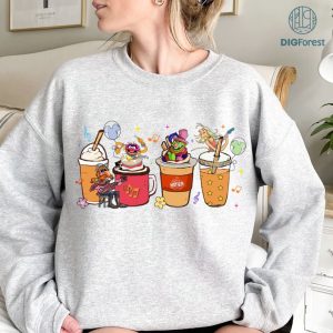 Disney The Muppets Mayhem Coffee Latte PNG, The Muppets Show Shirt, Dr Teeth and the Electric Mayhem PNG Sublimation