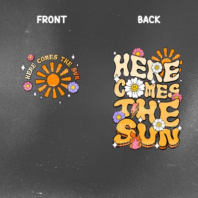 Here Comes The Sun Sublimation Shirt – Retro Mascot Summer Tee, Sunkissed Trendy PNG Design