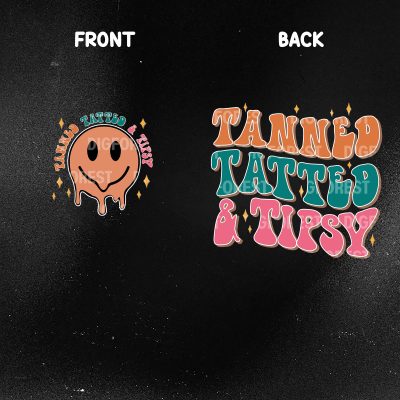 Tanned Tatted and Tipsy Shirt – Retro Summer Smiley Face Sublimation Tee, Trendy Tan and Tipsy Shirt Tanned Tatted and Tipsy Shirt – Retro Summer Smiley Face Sublimation Tee, Trendy Tan and Tipsy Shirt