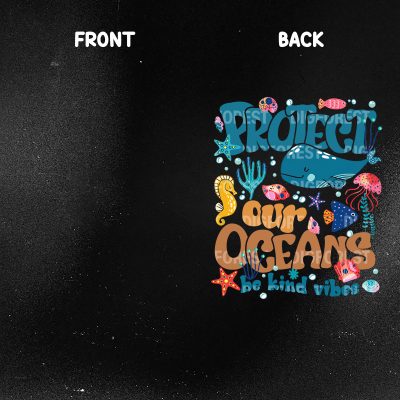 Protect Our Oceans Be Kind Vibes Summer Shirt – Save Our Ocean Sublimation Tee, Wave Riders Surfing Trendy Shirt