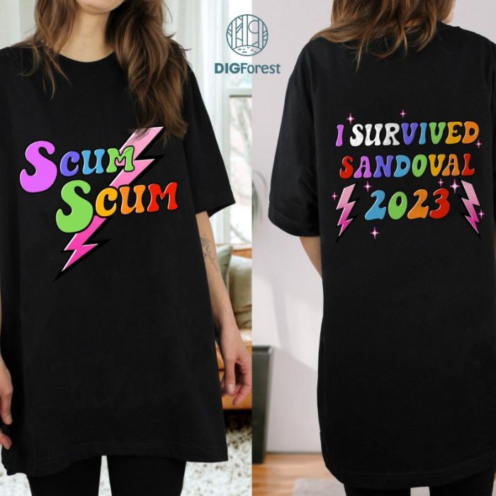 Survived Sandoval PNG Instant Download | ScumScum Png I Vanderpump Rules Shirt | Pump Rules Pop Culture Trending Design