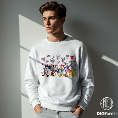 Disney Happy 4th of July Shirt - Mickey and Friends Patriotic Independence Day T-Shirt