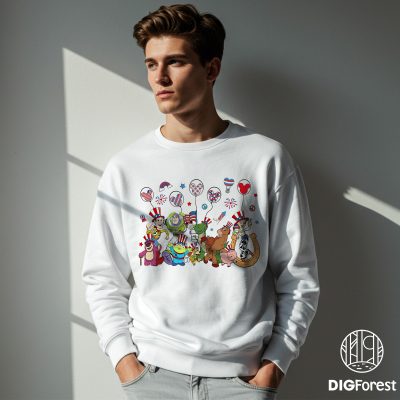 Toy Story 4th of July Shirt - Woody & Buzz Lightyear Patriotic T-Shirt | Disney American Balloons PNG Toy Story 4th of July Shirt - Woody & Buzz Lightyear Patriotic T-Shirt | Disney American Balloons PNG