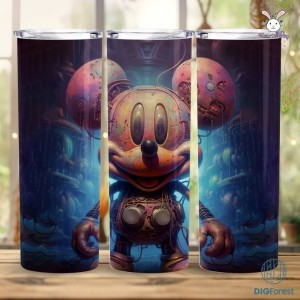 Disney Mickey Skinny Tumbler Wrap PNG | Cartoon Sublimation 20oz Tumbler Wrap | Mickey Mouse Tumbler Sublimation | Digital Download | Cricut Files