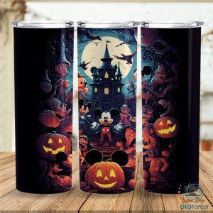 3D Disney Mickey and Friends Halloween Tumbler wrap | Horror Halloween Skinny Tumbler wrap | Tumbler Sublimation Designs | Digital Download Png