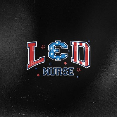 Retro LED Nurse 4th of July Shirt - American Patriotic Sublimation Design | Nurse USA PNG File