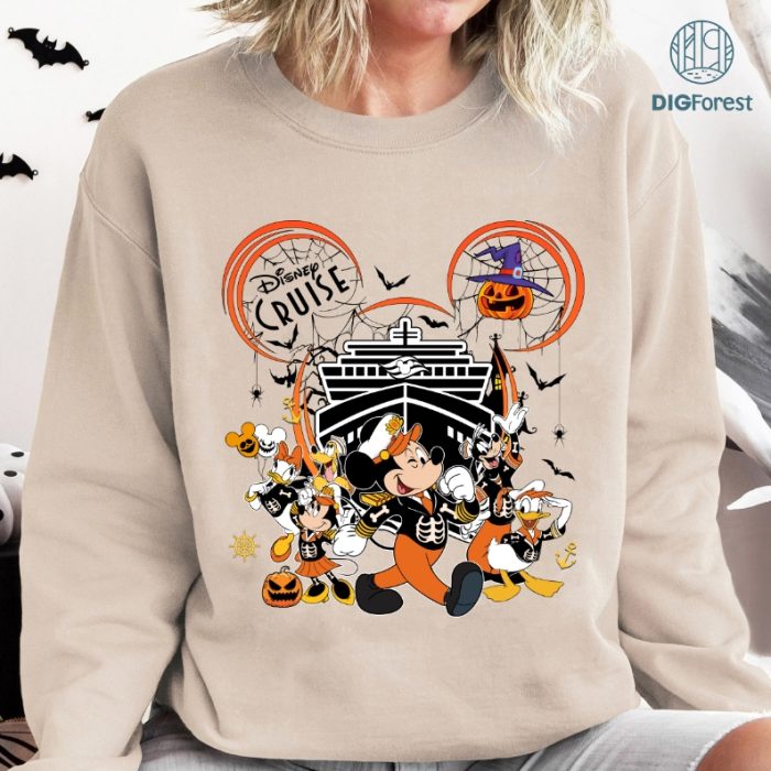 Disney Cruise Halloween On The High Seas PNG, Disneyland Halloween, Boo Bash Couple 2023, Instant Download, 25th Silver Anniversary PNG