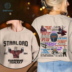 Starlord Peter Quill Png| Starlord Guardian of the Galaxy Shirt | Guardian of the Galaxy Design | Guardian of the Galaxy Vol 3 | Digital Download