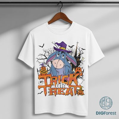 Winnie The Pooh Trick Or Treat Bundle – Pooh and Friends PNG, Disney Spooky Season PNG, Halloween Family Matching PNG, Gift PNG