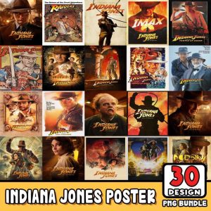 Indiana Jones Print Art Bundle | Indiana Jones and the Dial of Destiny Poster | Raiders of the Lost Ark Png Digital Download