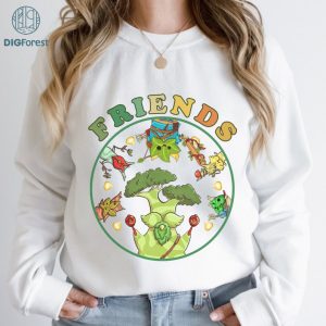 Zelda Korok Friends Shirt | Zelda Korok Friends Sublimation PNG | Legend Of Zelda Korok Shirt | Korok PNG File | Flora Of Hyrule | Breath Of The Wild | Digital Download