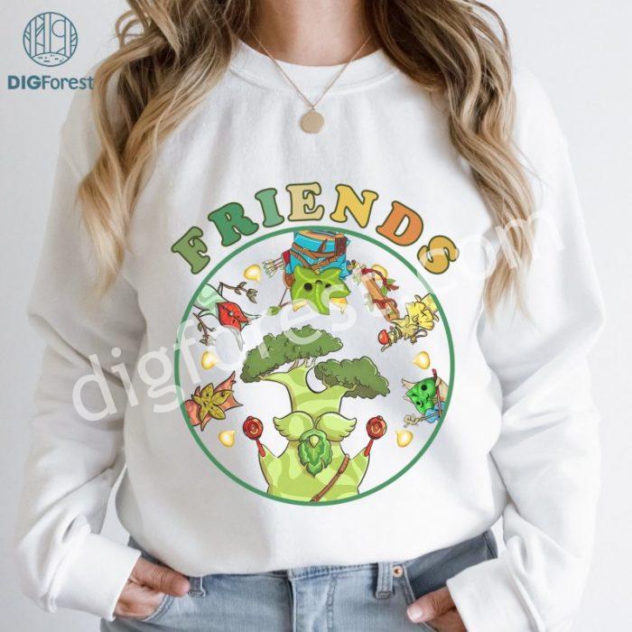 Zelda Korok Friends Shirt | Zelda Korok Friends Sublimation PNG | Legend Of Zelda Korok Shirt | Korok PNG File | Flora Of Hyrule | Breath Of The Wild | Digital Download