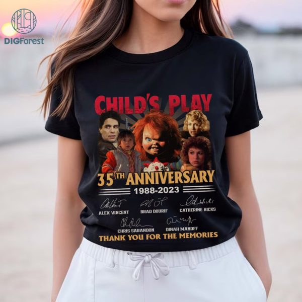 Horror Chucky PNG | Chucky Child's Play Anniversarry Shirt | Child's Play Movie Characters PNG | Instant Download | Child's Play Png