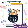 Bluey Trick Or Treat Halloween PNG – Bluey Halloween PNG, Bluey Bingo Halloween PNG, Cosplay Costumes, Horror Halloween