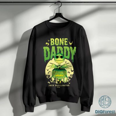 Jack Skellington Bone Daddy PNG – Nightmare Before Christmas, Jack Costume, Dad Halloween Shirt Design