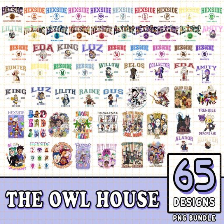 The Owl House 64 Design Bundle Png | Luz Noceda Png | Hexside School of ...