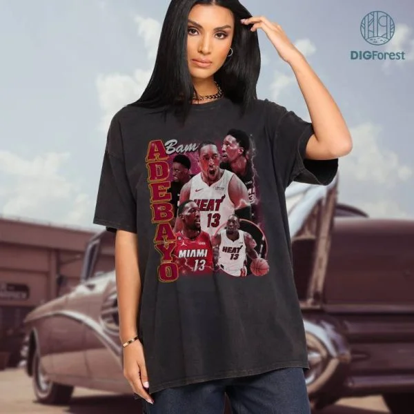 Vintage 90s Bam Adebayo Vintage Png, Gift For Fans Shirt, Basketball Shirt, Bam Adebayo Png, Classic 90s Graphic Design, Vintage Bam Adebayo Digital Download