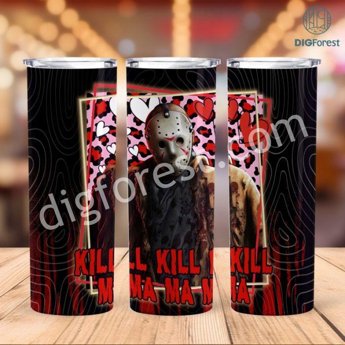 Jason Voorhees Tumbler Wrap | Horror Movie Character | Halloween Decorations | Camp Crystal Lake | Halloween Party | Serial Killer Shirt