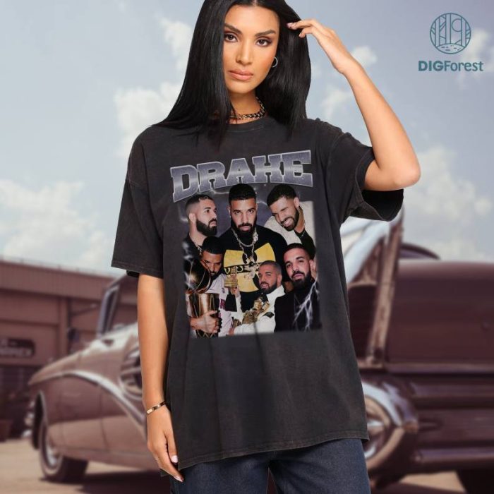 Drake Retro Vintage Style 90's Png, Drake Png, Rapper Png, Drake's fan shirt Png, Drake rap shirt, Instant Download