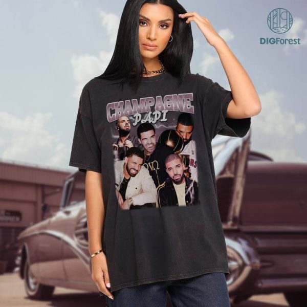 Vintage Drake Champaign Papi Png, Drake Shirt, Classic 90s Graphic Design, Champaign Papi Png, 90's Bootleg Raptee Hip hop Png, Drake Shirt HA, Digital Download