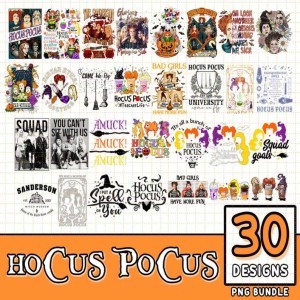 Hocus Pocus Bundle Png | Sanderson Sisters Png | Horror Halloween Png | Halloween Movie Png | Winifred Sanderson Png Digital Download