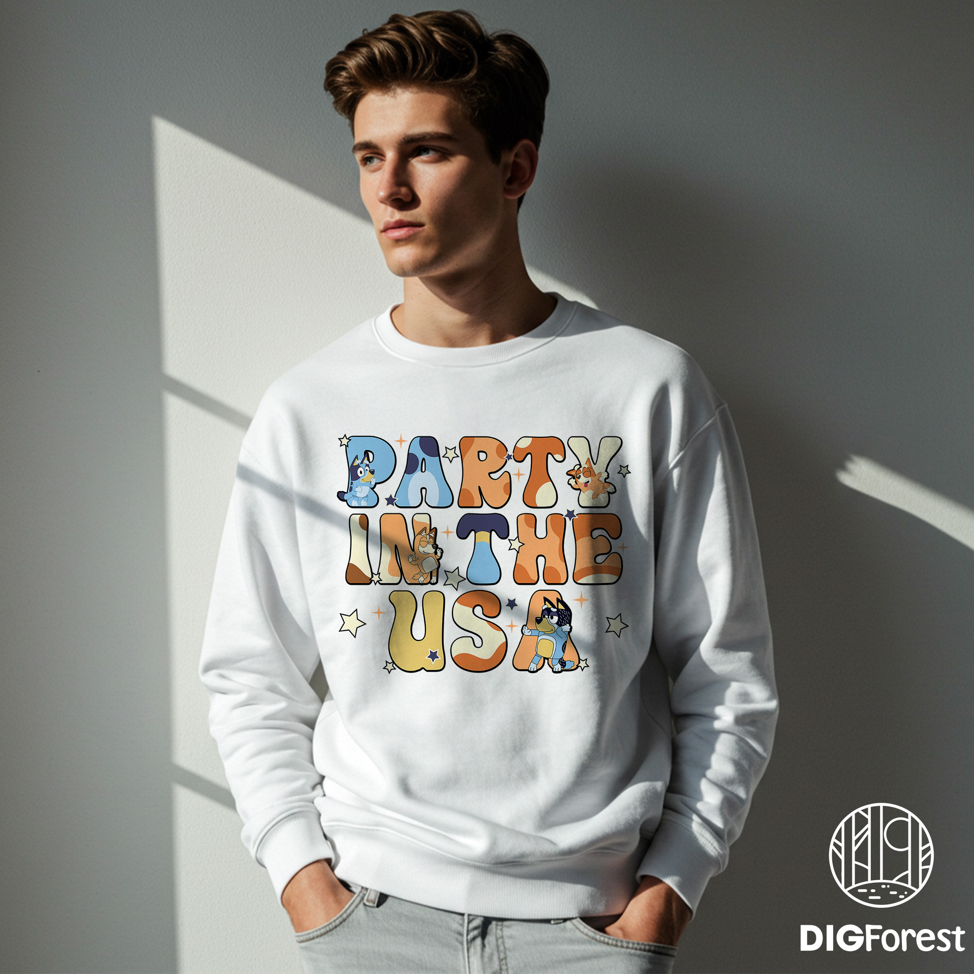 Bingo Party in the USA 4th of July Shirt - Bluey Patriotic Sublimation Design | Red White and Blue PNG Bingo Party in the USA 4th of July Shirt - Bluey Patriotic Sublimation Design | Red White and Blue PNG