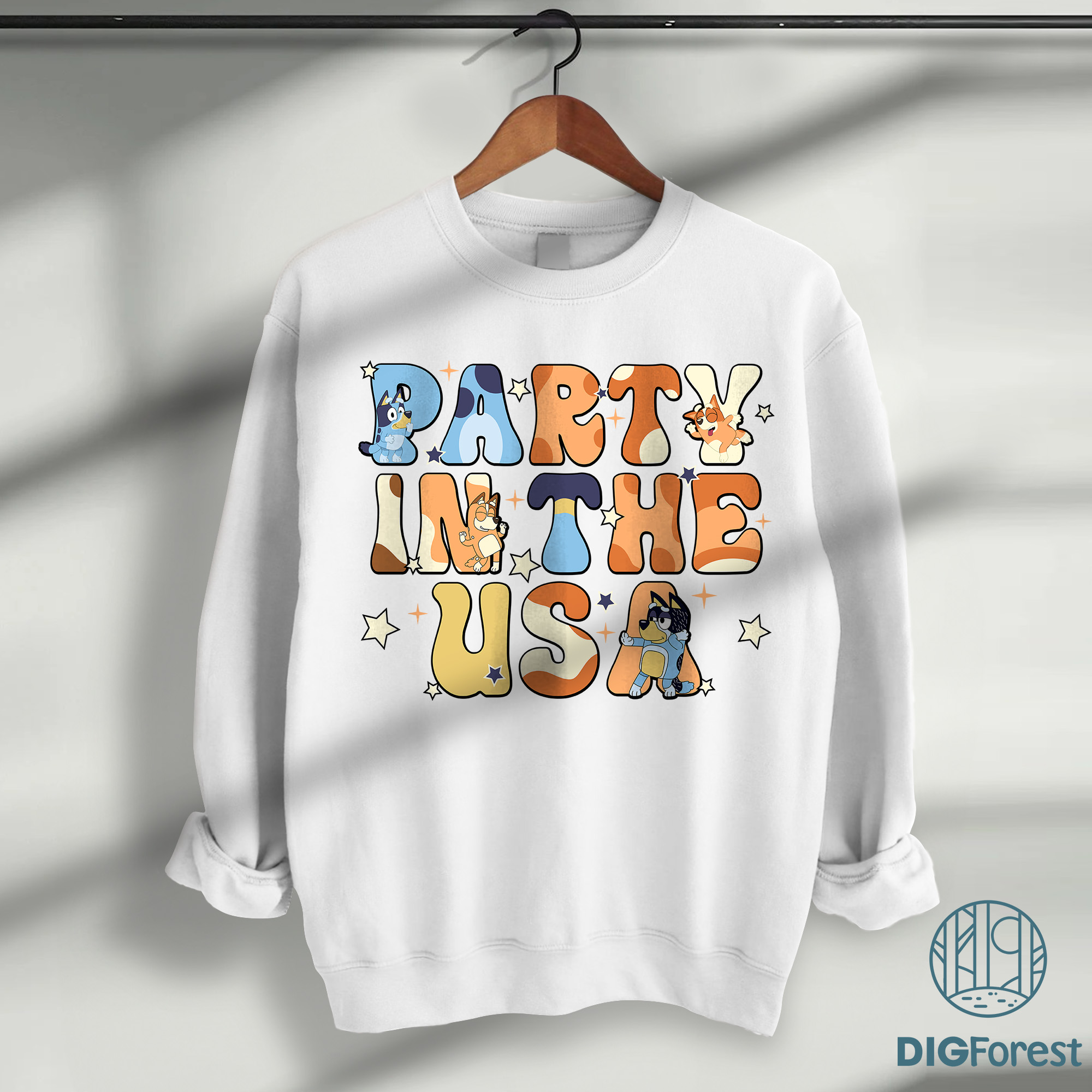 Bingo Party in the USA 4th of July Shirt - Bluey Patriotic Sublimation Design | Red White and Blue PNG Bingo Party in the USA 4th of July Shirt - Bluey Patriotic Sublimation Design | Red White and Blue PNG