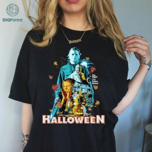 Vintage Michael Myers Halloween Png, The Night He Came Home, Michael Myers Shirt Design, Horror Movies Sublimation Png, Instant Download