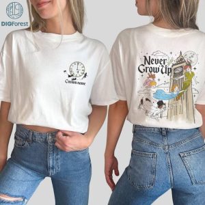 Disney Peter Pan Never Grow Up Png | PeterPan Sublimation | Wendy Captain Hook Png | Neverland | Tinkerbell Png | Peter Pan Never Grow Up Shirt | Magic Kingdom | Instant Download