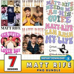 Matt Rife 7 Designs Bundle Png | Matt Rife Png | Matt Rife Problemattic Tour Png Digital Download