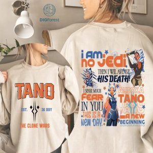 Ahsoka Tano Starwars Png | Floral Ahsoka Tano Shirt | Ahsoka Tano Design | Star Wars Ashoka Tano | Fulcrum Symbol Ahsoka Tano | Lightsaber | Instant Download
