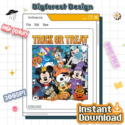 Disney Mickey & Friends Trick or Treat PNG – Not So Scary Halloween, Oogie Boogie Bash 2025
