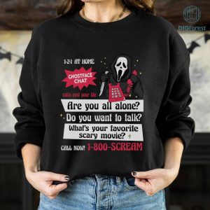 Scream Chat Horror Movie Png | Scary Movie Png File | Halloween Ghost Sublimation Png | Scream Chat Horror Movie Shirt | Halloween Movies Shirt | Horror Movies Fan Gift