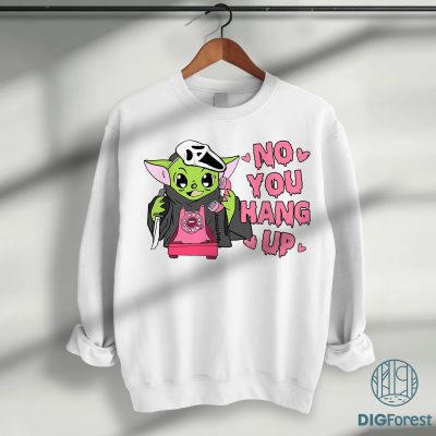 Halloween PNG – Horror Baby Yoda, No You Hang Up, Scary Movie, Funny Horror Characters PNG Design