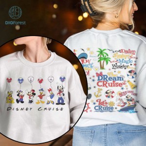 Disney Mickey Cruise Family Vacation 2023 Png | Mickey And Friends Cruise Group Shirt | Mickey Wonder | Family Vacation Digital Download
