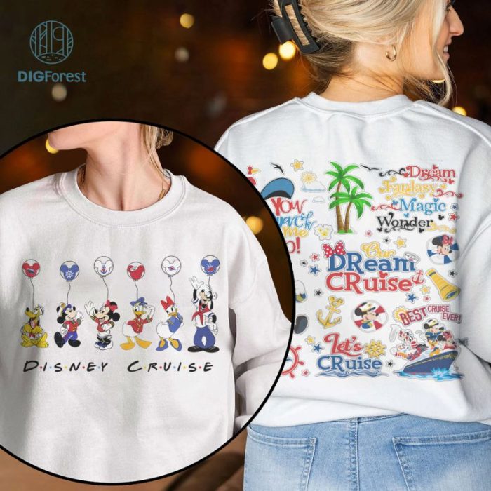 Disney Mickey Cruise Family Vacation 2023 Png | Mickey And Friends Cruise Group Shirt | Mickey Wonder | Family Vacation Digital Download