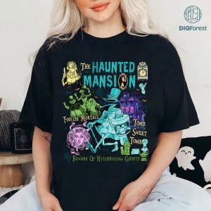Disney Vintage The Haunted Mansion Png | Retro The Haunted Mansion Png | Hitchhiking Ghosts Leota Halloween Png | Halloween Shirt | The Haunted Mansion Shirt | Haunted Mansion Instant Download