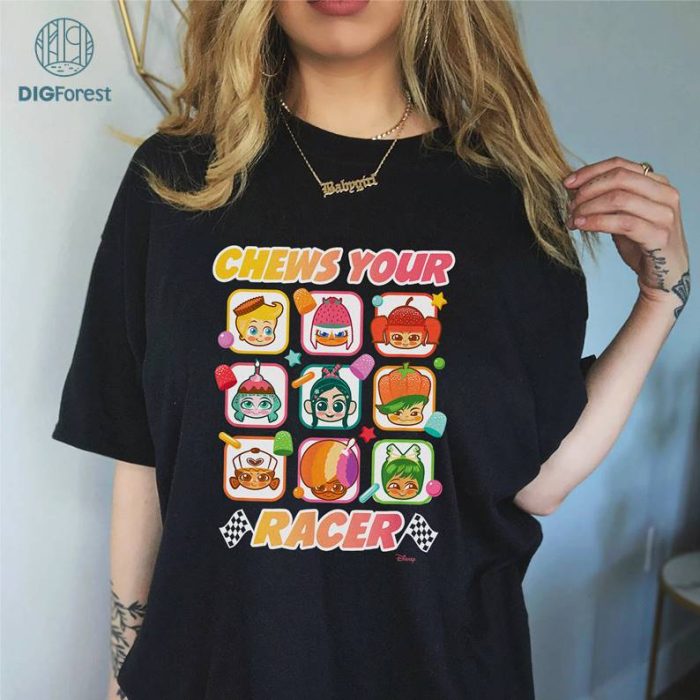 Disney Wreck It Ralph Png | Ralph Breaks The Internet Shirt | Sugar Rush Chews Your Racer PNG | Wreck It Ralph Birthday Png File | Vanellope Von Schweez