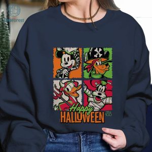 Disney Mickey and Friends Halloween PNG, Mickey Not So Scary Halloween 2023 Shirt, Mickey Skeleton Halloween Shirt, Spooky Season Shirt