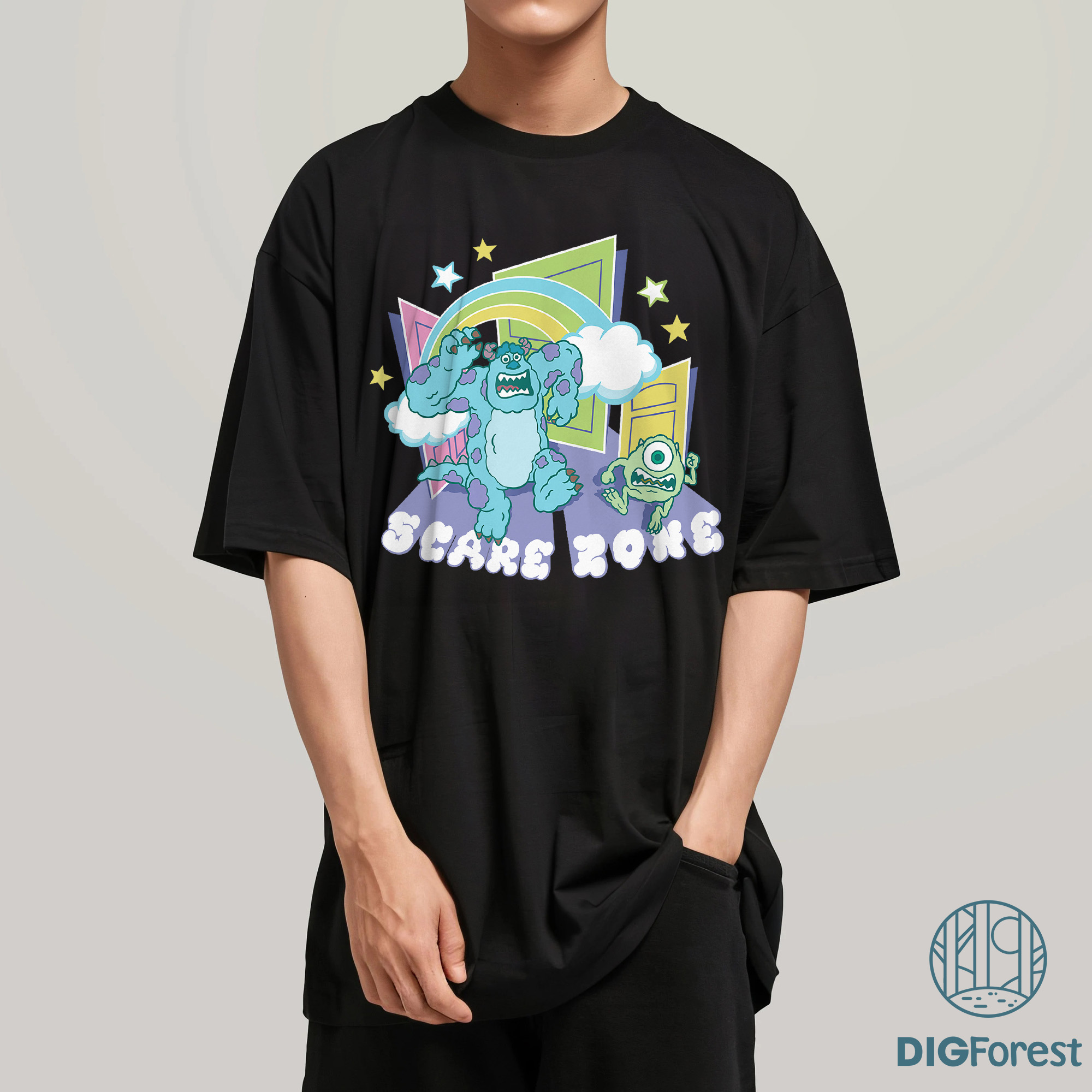 Disney Monsters Inc Scare Zone Shirt - We Scare Because We Care, Monsters University Outfit, Mike and Sulley Halloween Disney Monsters Inc Scare Zone Shirt - We Scare Because We Care, Monsters University Outfit, Mike and Sulley Halloween