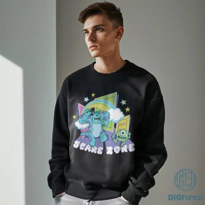 Disney Monsters Inc Scare Zone Shirt - We Scare Because We Care, Monsters University Outfit, Mike and Sulley Halloween Disney Monsters Inc Scare Zone Shirt - We Scare Because We Care, Monsters University Outfit, Mike and Sulley Halloween